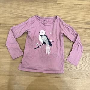 Anko Girls Long Sleeve Bird Shirt Kids Size 6